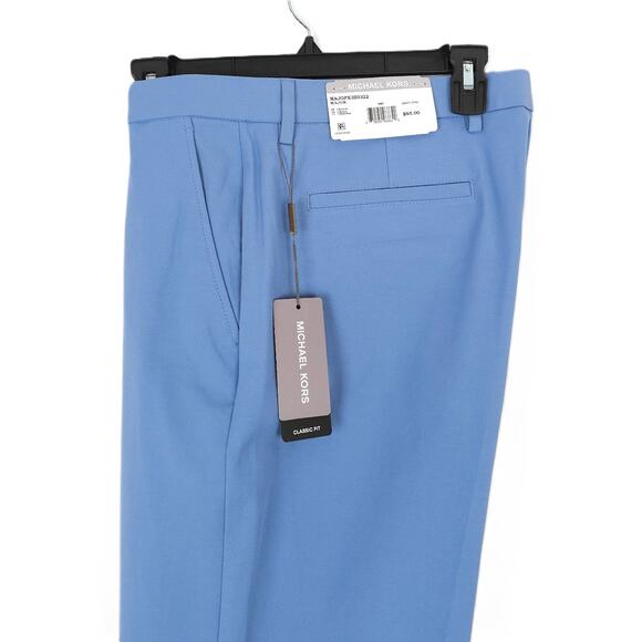 Michael Kors Men's Classic-Fit Performance Stretch Dress Pant Sky Blue 34x30 NWT - Picture 1 of 6
